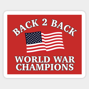 Back To Back Champs - 4 Sticker